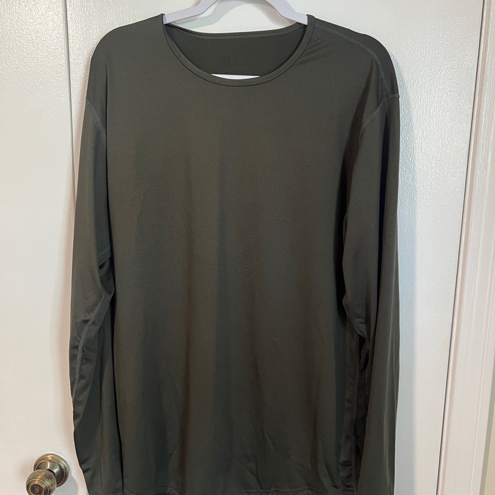 BYLT Basics Green Active Long Sleeve Shirt